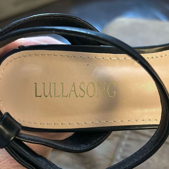 Lullasong Womens Open Toe Strappy Chunky Heeled Sexy Dress Party Shoes - Picture 7 of 10